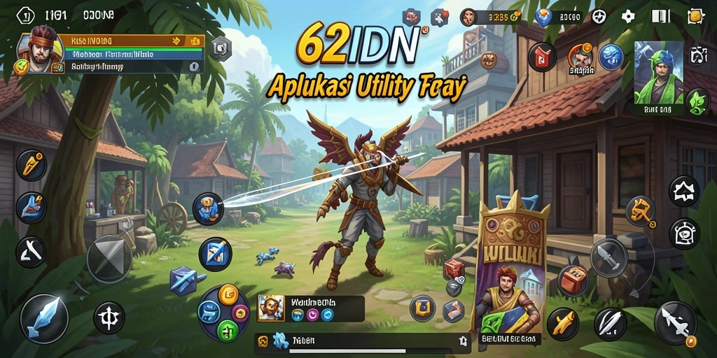 Tampilan antarmuka 62IDN yang modern dan fungsional.