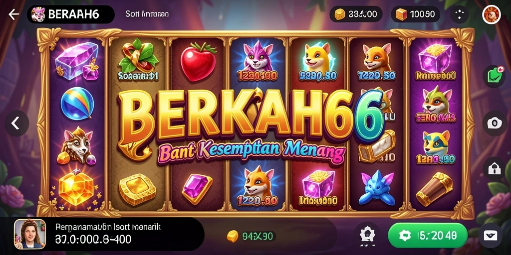 Tampilan gameplay menarik dari permainan Slot BERKAH6.