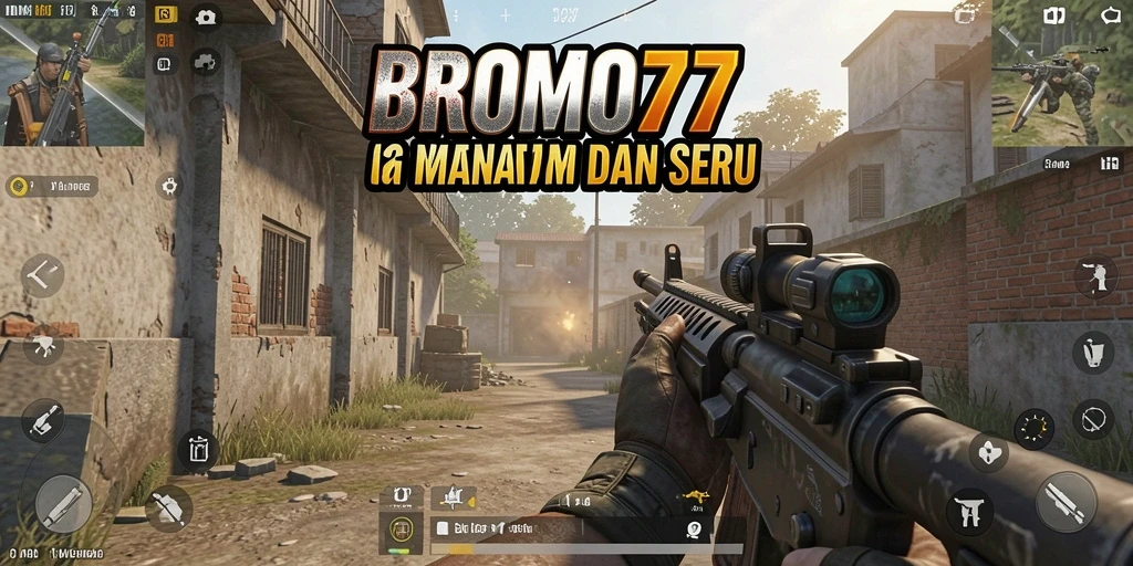 Screenshot BROMO77 menampilkan aksi tembak-menembak seru dan grafik memukau.