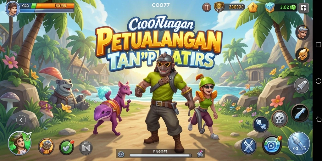 Tampilan gameplay <strong>COO77</strong> yang menegangkan dan penuh petualangan.