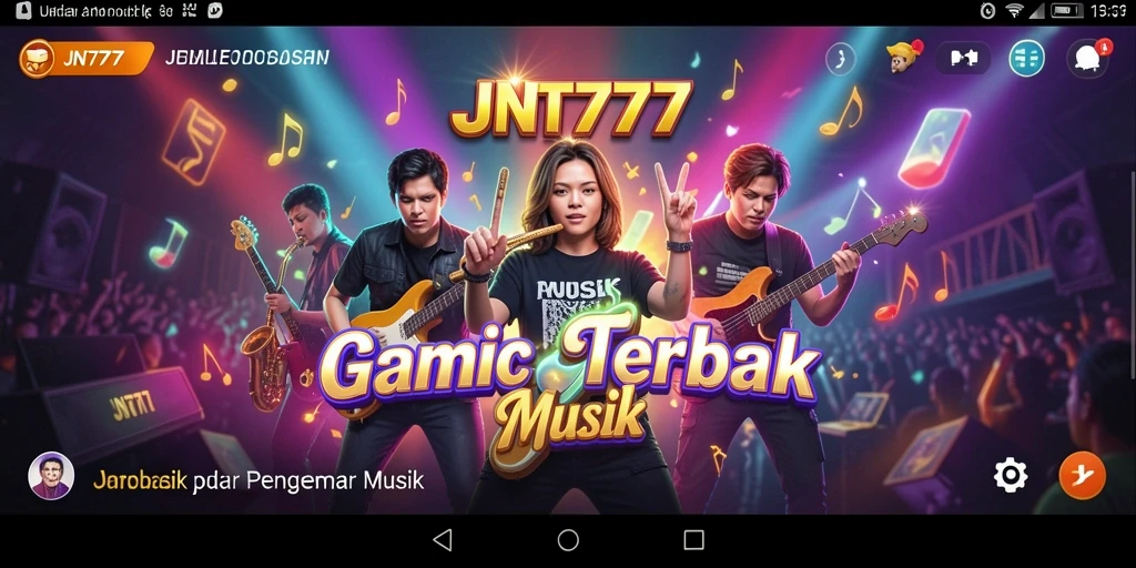Tampilan gameplay JNT777 yang seru dengan berbagai lagu.