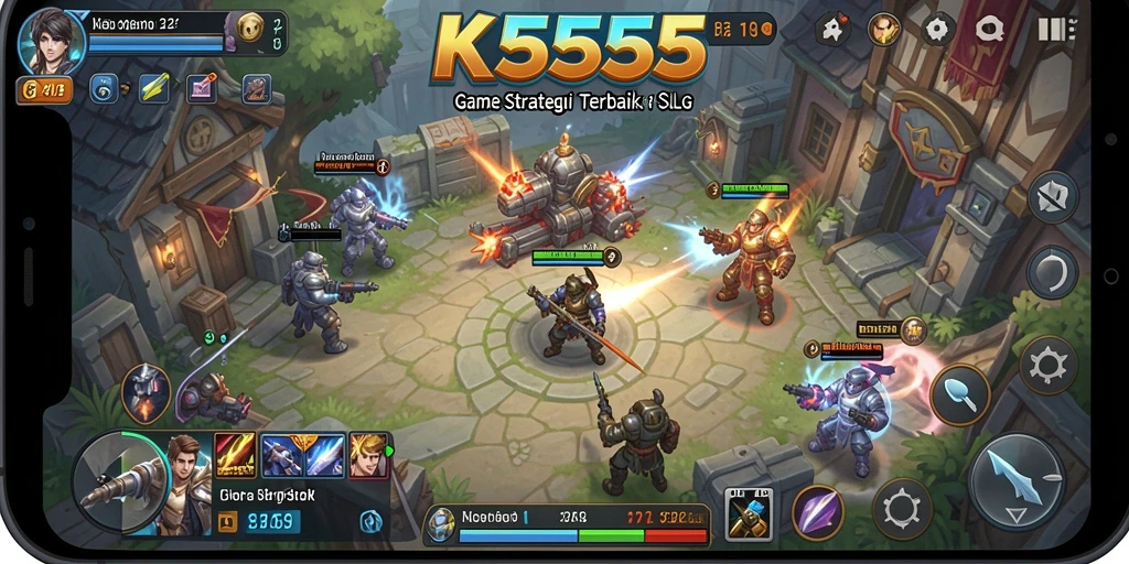 Tampilan menarik dari gameplay K5555 yang penuh strategi.