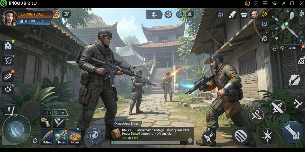 Gameplay KNO89: membangun strategi dan pertempuran seru.