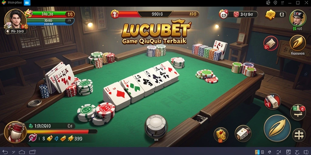 Tampilan gameplay QiuQiu yang menegangkan di LUCUBET.