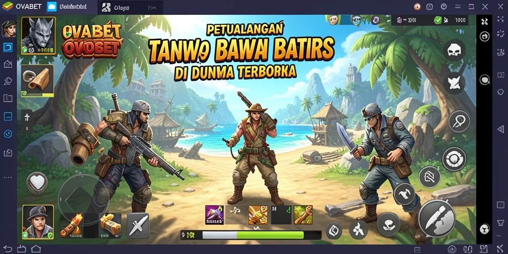 Gameplay OVABET yang menampilkan dunia terbuka yang luas dan interaktif.