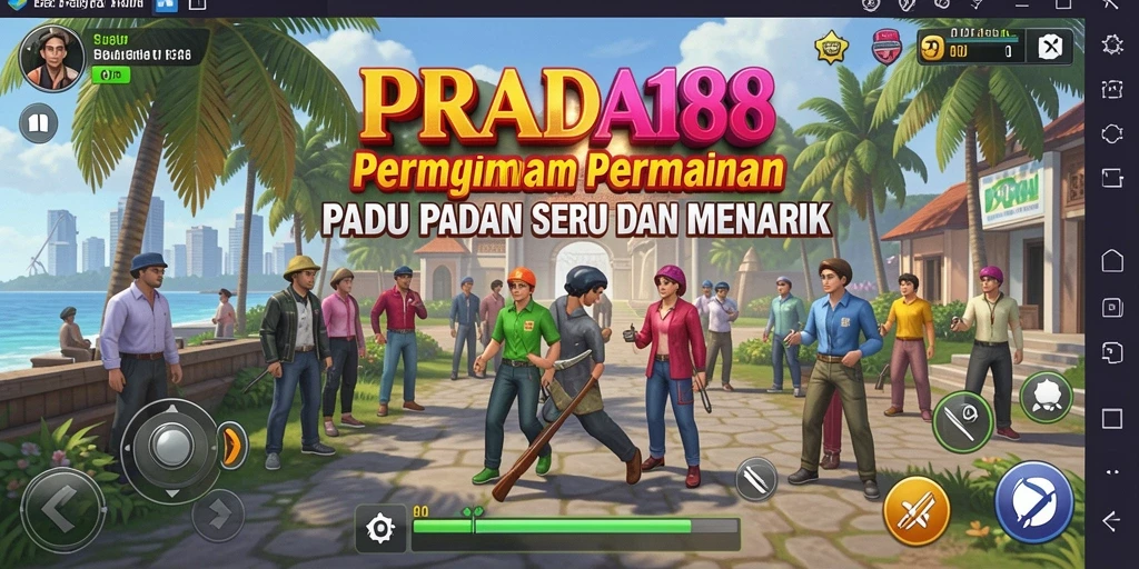 Tampilan menarik dari gameplay Match-3 PRADA188.