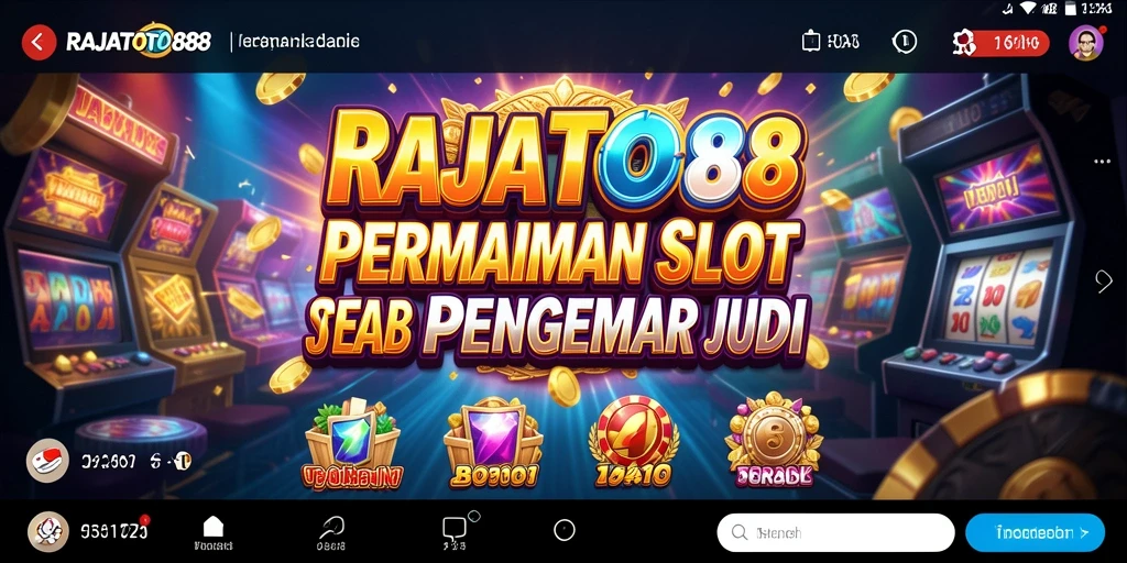 Tampilan gameplay menarik dari RAJATOTO88 dengan tema slot beragam.