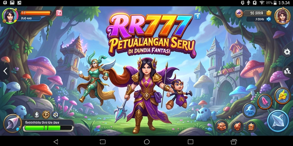 Screenshot utama gameplay RR777 yang menampilkan petualangan seru.