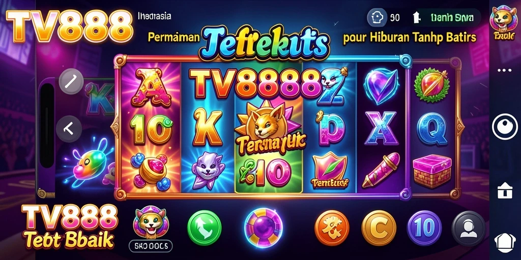 Tampilan menarik saat bermain Slot di TV888.