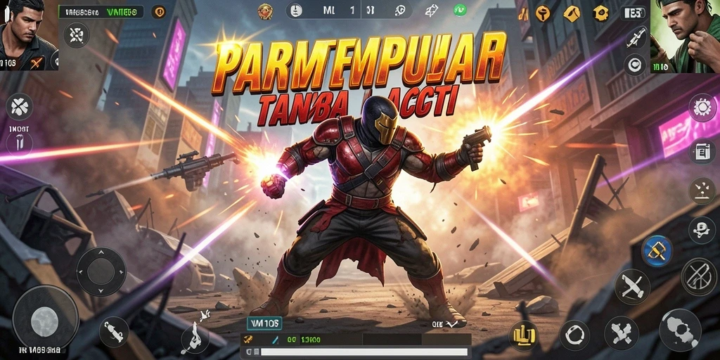 Tampilan intens dari aksi pertempuran dalam gameplay VM108.